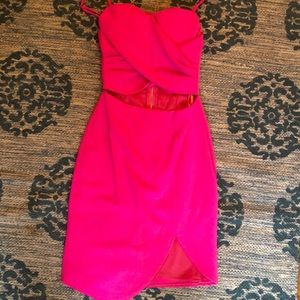 Hot pink dress